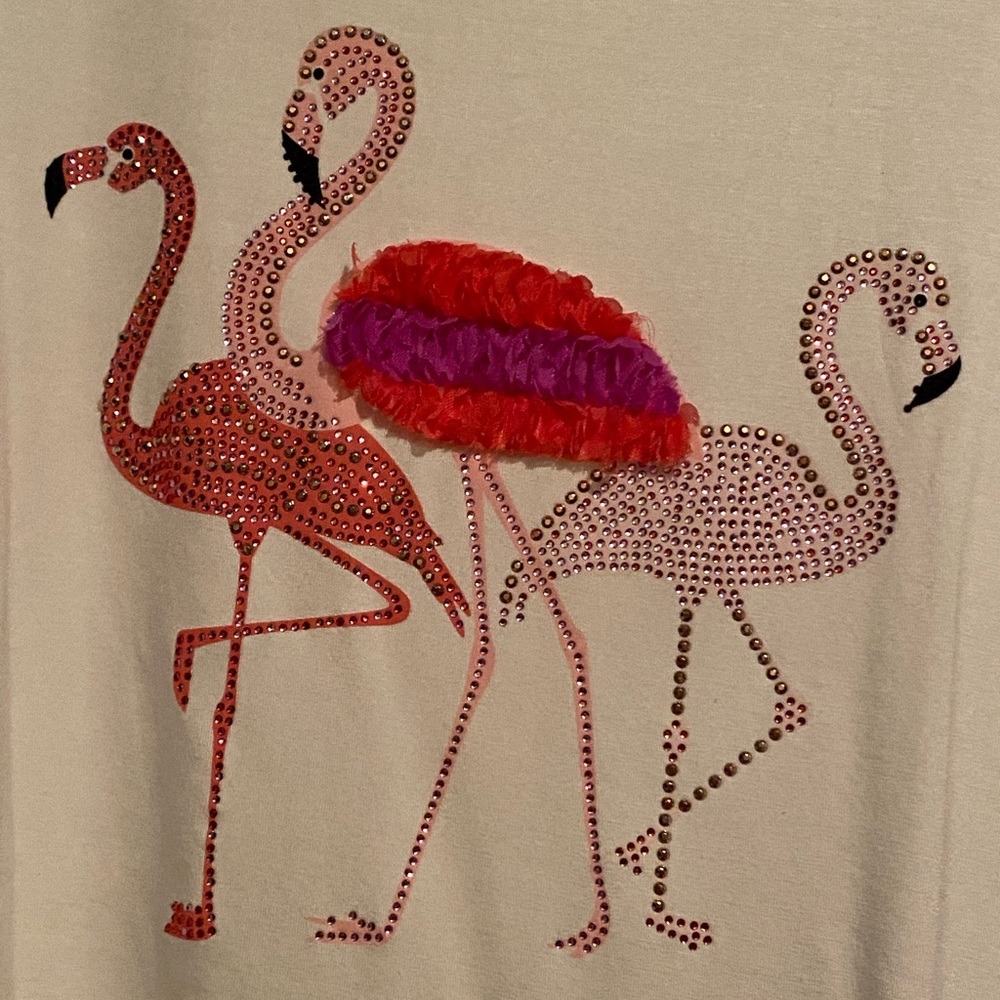 Pink Flamingo T-shirt top - Picture 3 of 6